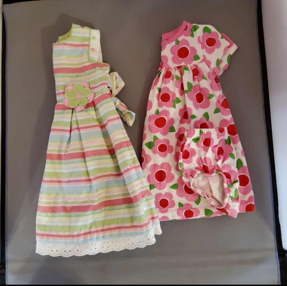 Two baby girl dresses
